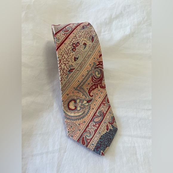Liberty of London Other - Vintage Liberty Of London By Berkley | Silk Neck Tie Cotton Paisley Preppy